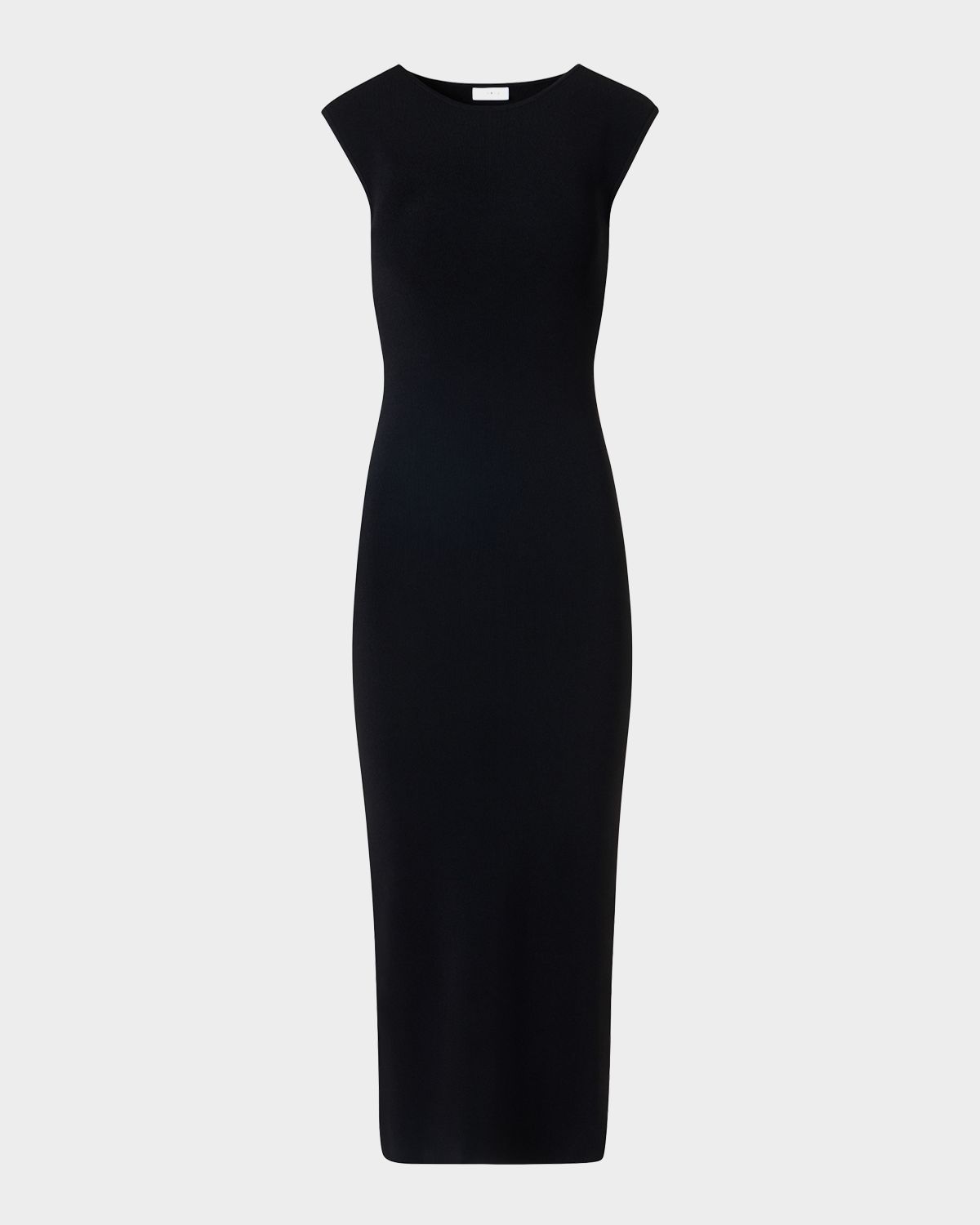 Akris punto Sleeveless Viscose Jersey Back-Cutout Midi Dress