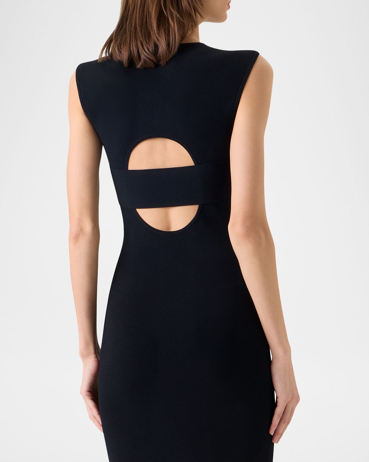 Akris punto Sleeveless Viscose Jersey Back-Cutout Midi Dress | Thumbnail 5 Akris punto Sleeveless Viscose Jersey Back-Cutout Midi Dress | Thumbnail 5
