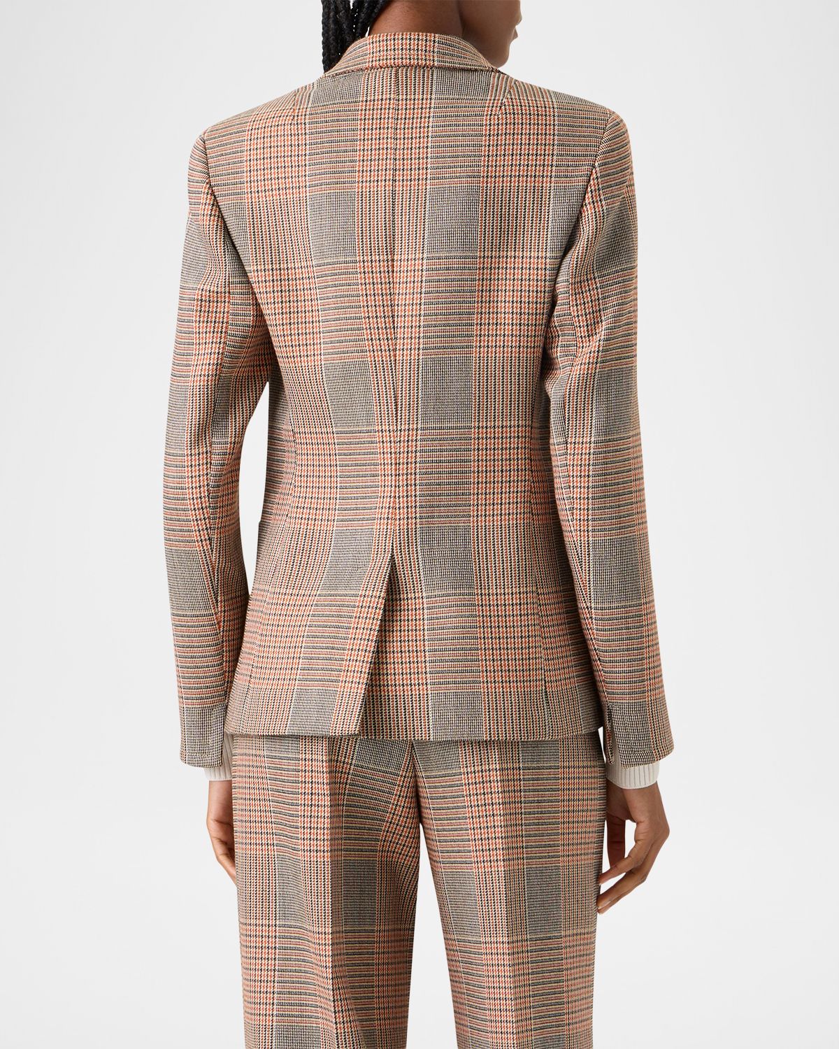 Akris punto Glen Check Twill Two-Button Jacket | Thumbnail 3 Akris punto Glen Check Twill Two-Button Jacket | Thumbnail 3