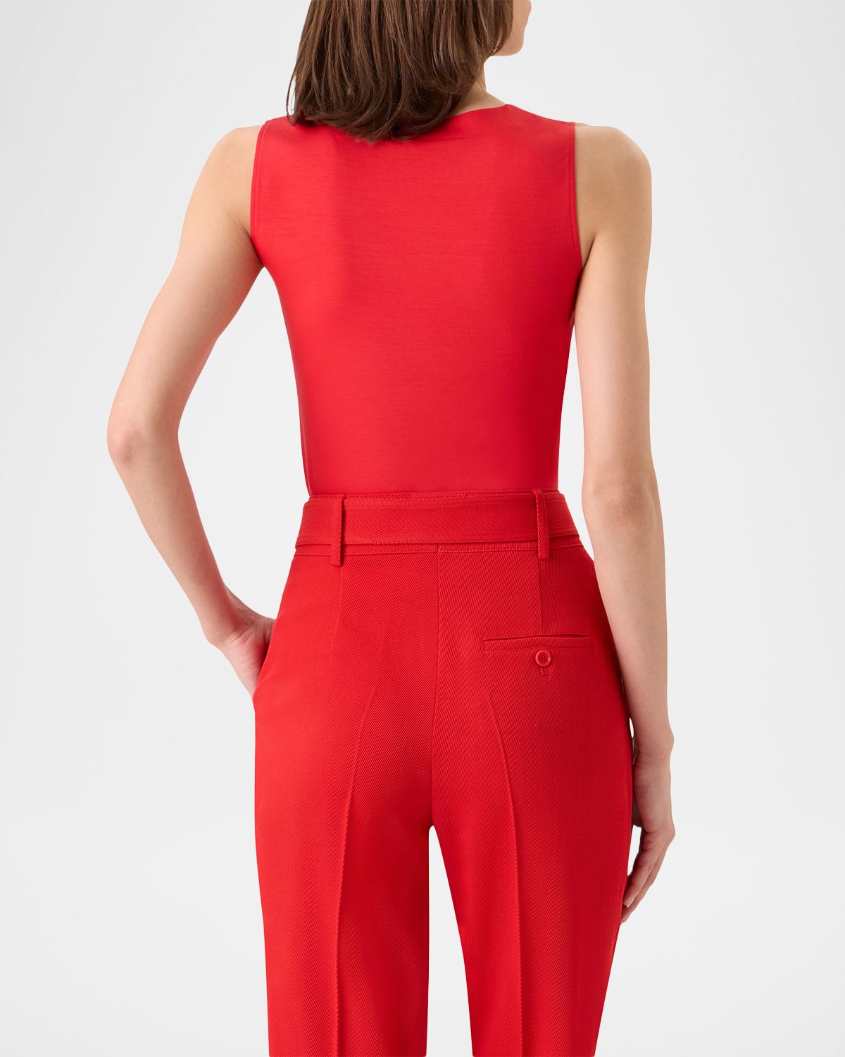 Akris punto Square-Neck Modal Stretch Jersey Tank Top | Thumbnail 3 Akris punto Square-Neck Modal Stretch Jersey Tank Top | Thumbnail 3
