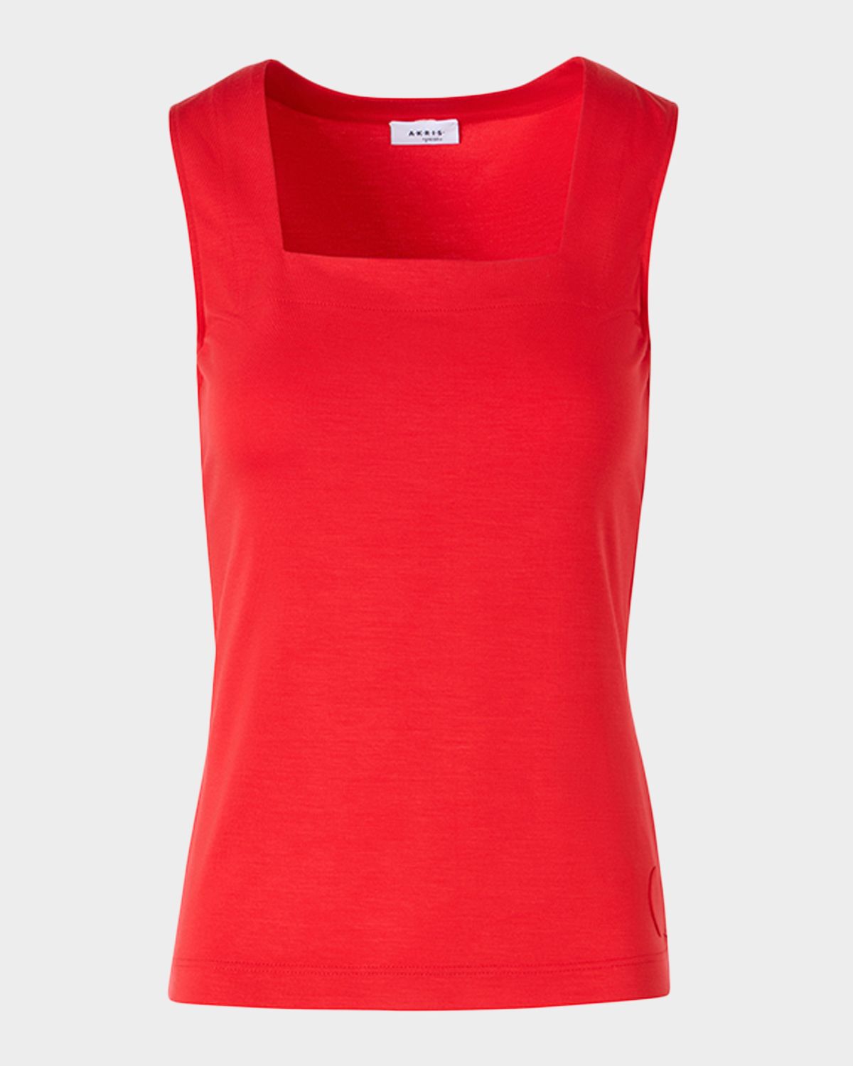Akris punto Square-Neck Modal Stretch Jersey Tank Top