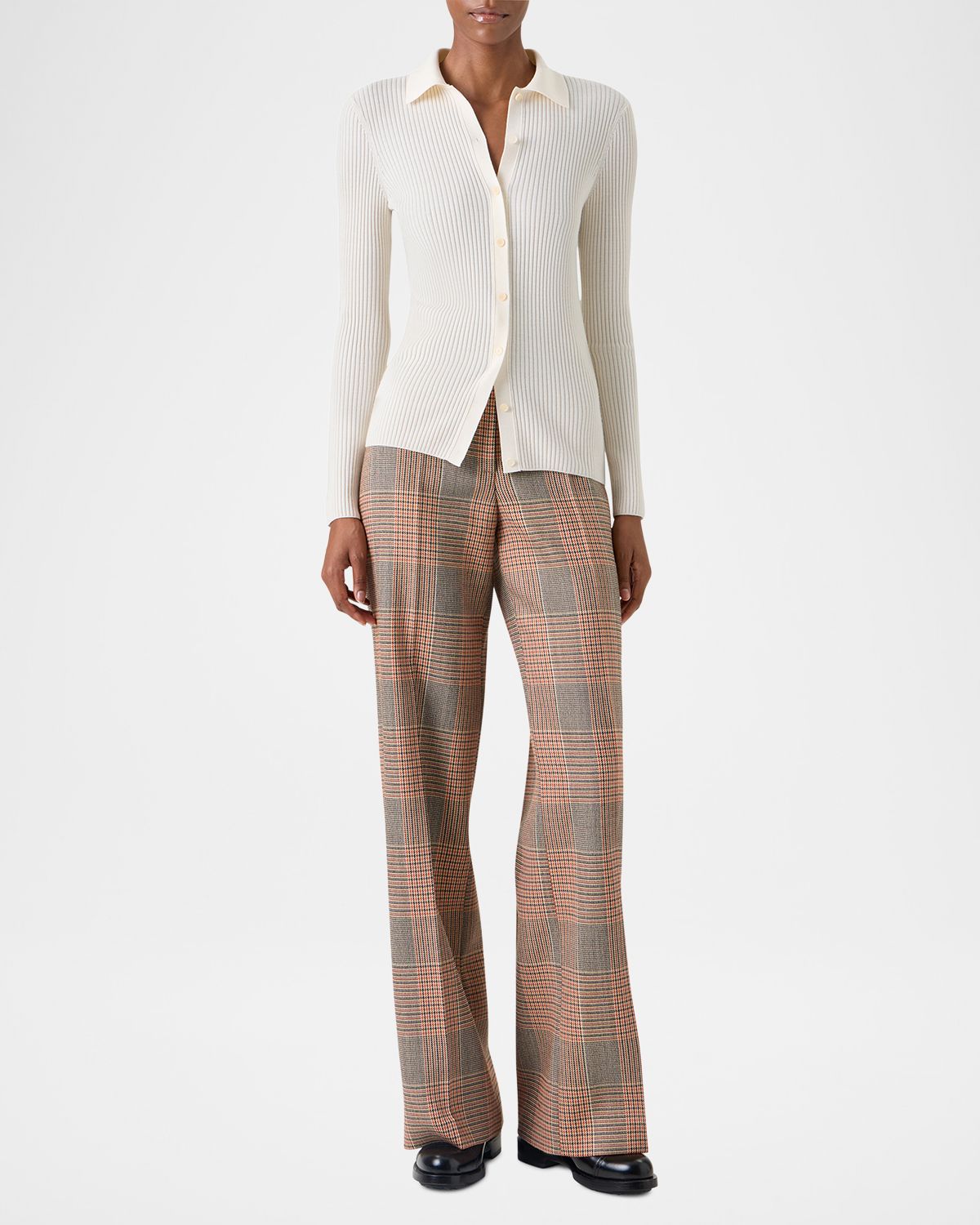 Akris punto Merino Wool Rib Collared Cardigan | Thumbnail 6