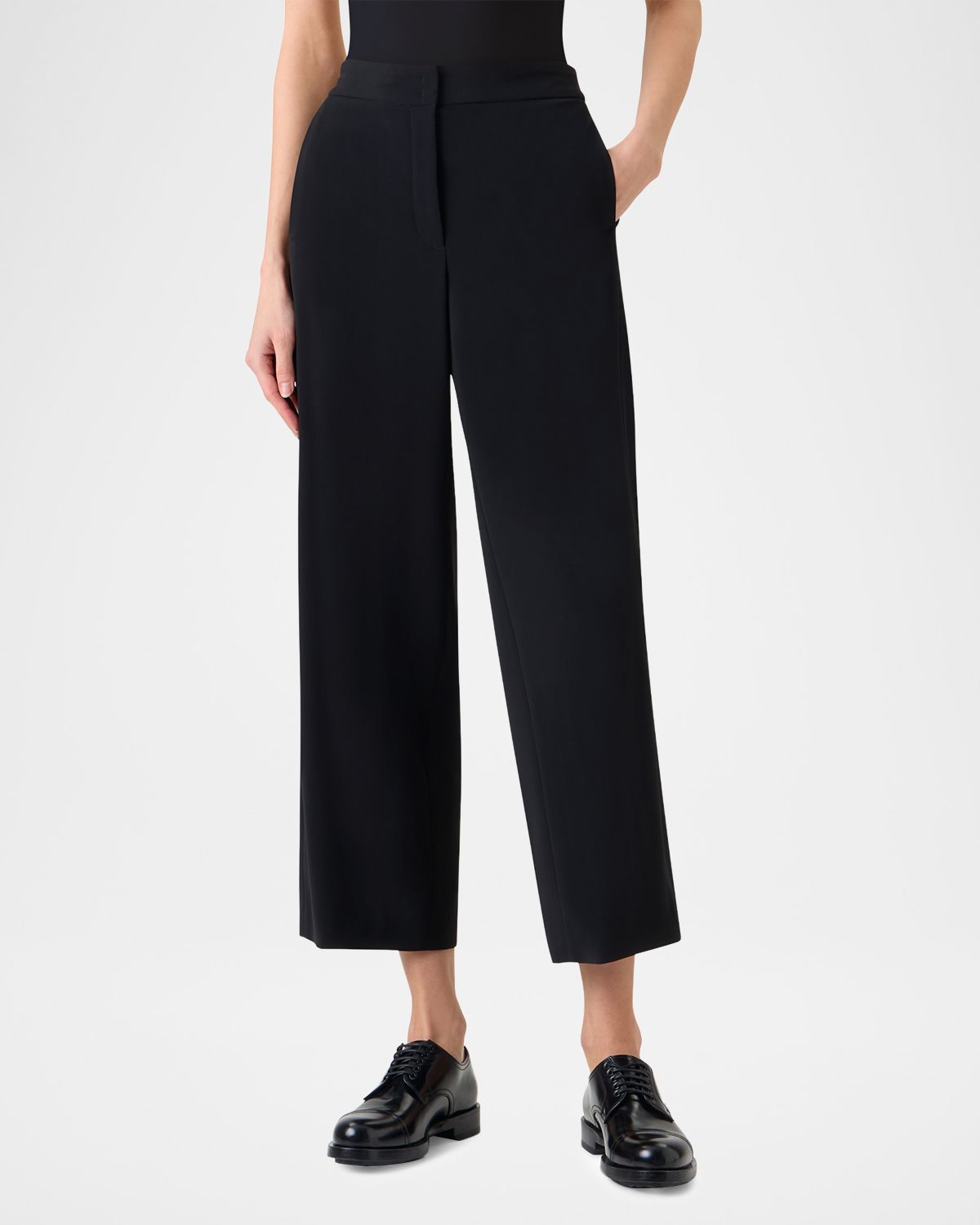 Akris punto Marlon Cropped Pants in Signature Laser-Cut Crepe | Thumbnail 6