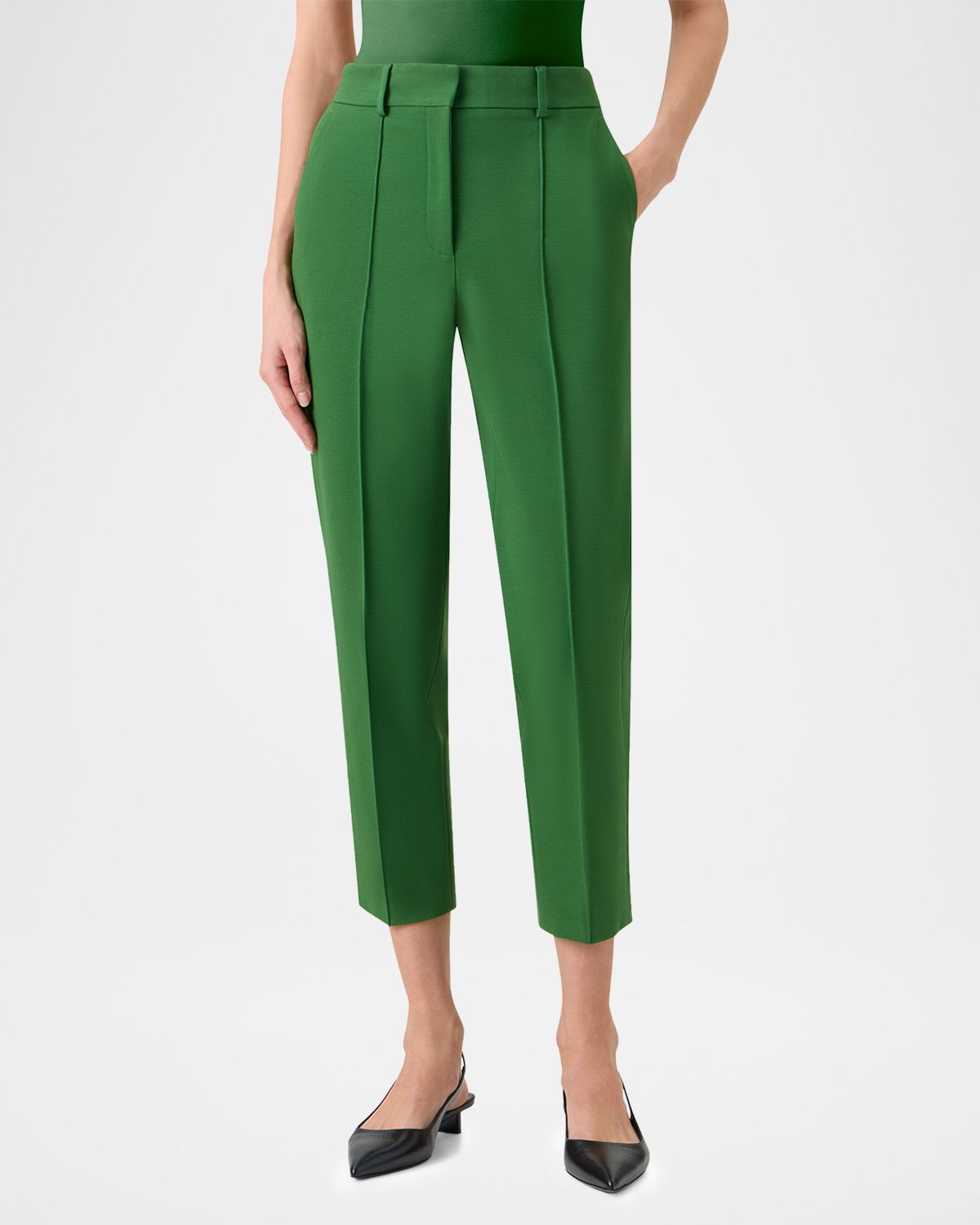 Akris punto Ferry Pintuck Viscose Jersey Tapered-Leg Ankle Pants | Thumbnail 6 Akris punto Ferry Pintuck Viscose Jersey Tapered-Leg Ankle Pants | Thumbnail 6