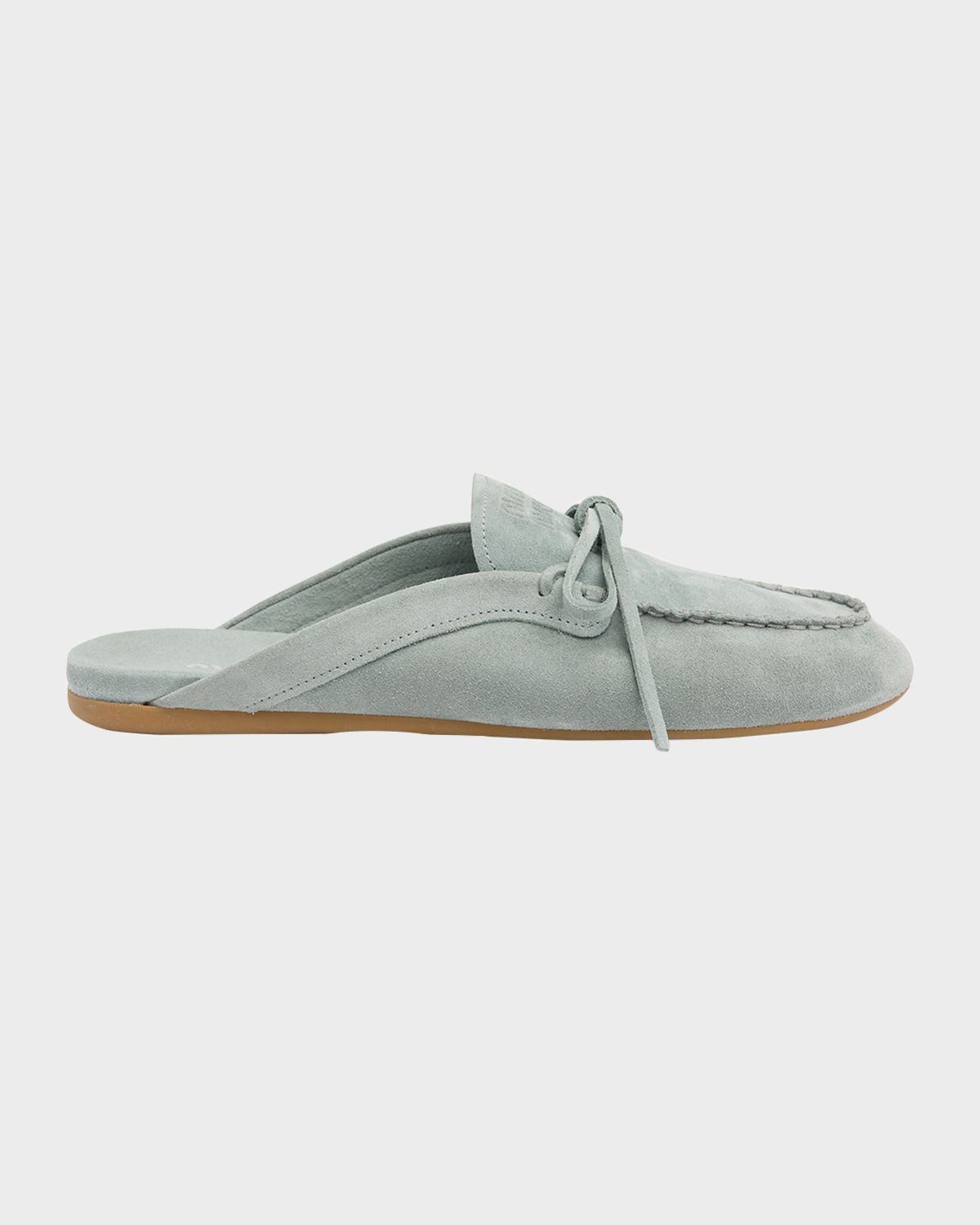 Miu Miu Sabot Suede Moccasin Mules | Thumbnail 7