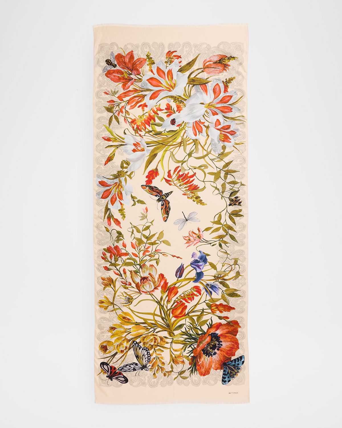 Etro Bohemian Print Cotton & Silk Scarf | Thumbnail 5