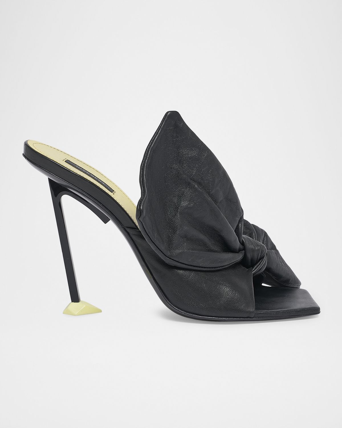 Givenchy 95mm Bow Leather Mule Sandals
