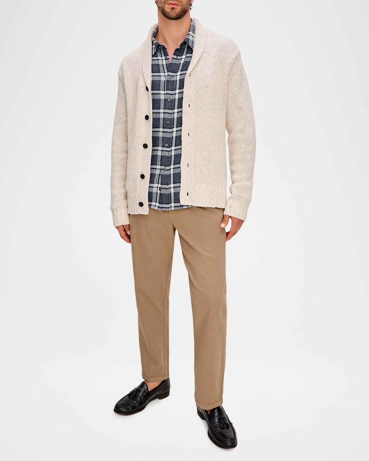 Rails Men 's Corden Speckled Knit Cardigan