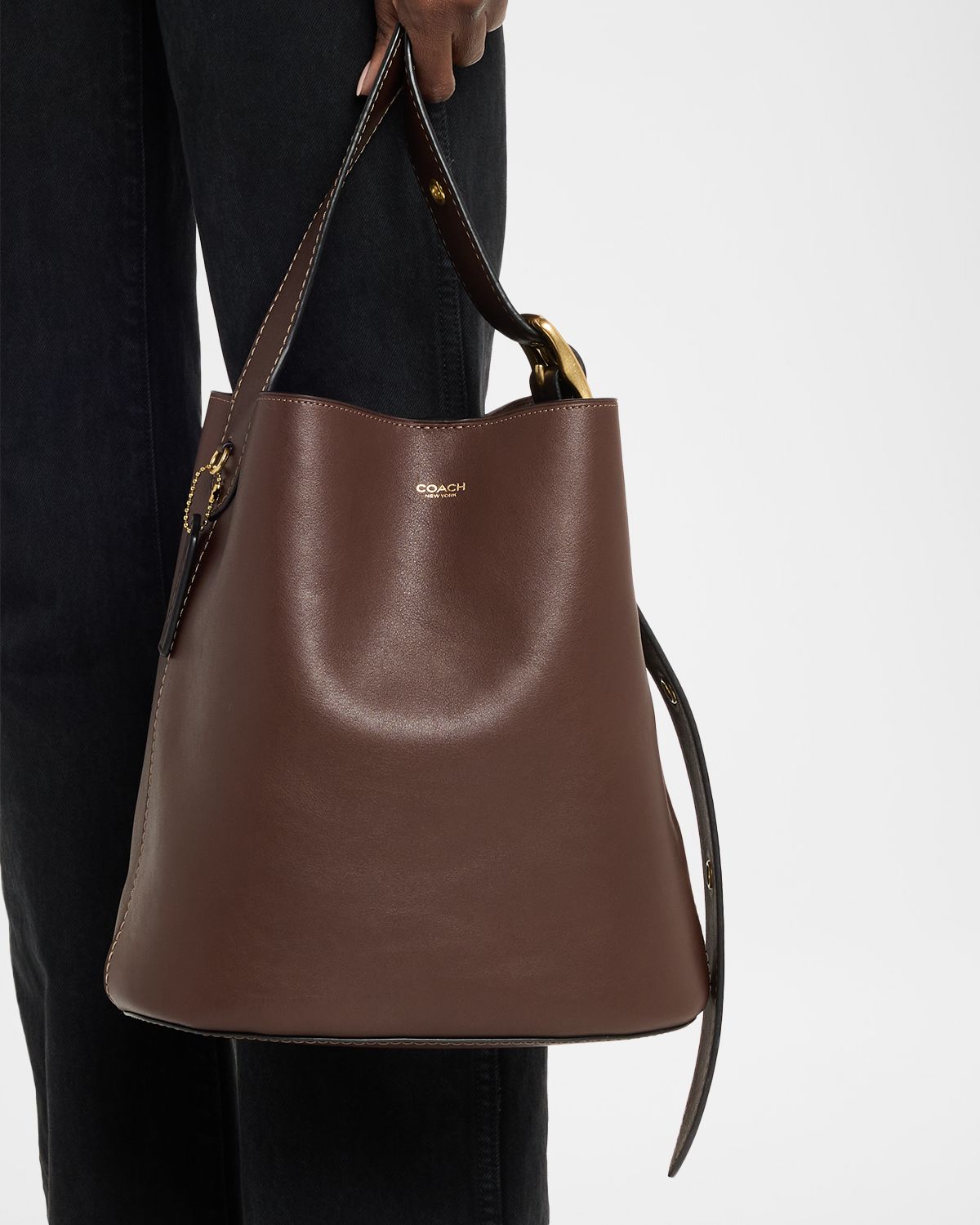 Coach Bleecker Grain Leather Bucket Bag