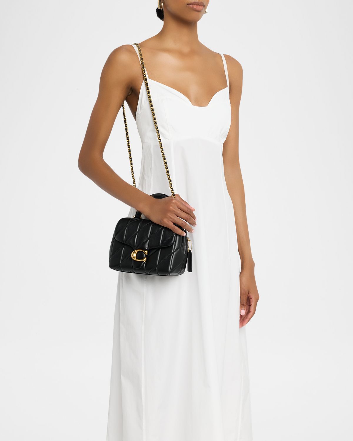 Coach Tabby Quilted Leather Top-Handle Bag