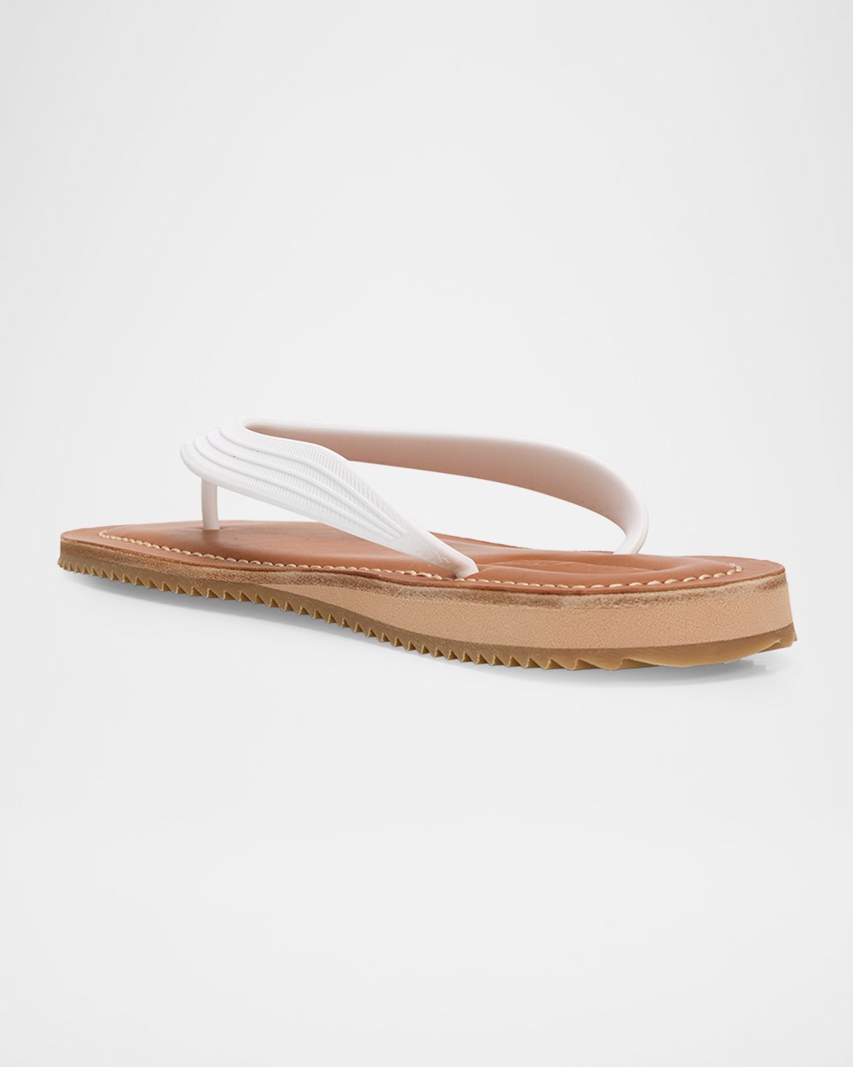 Miu Miu Logo Flat Thong Sandals