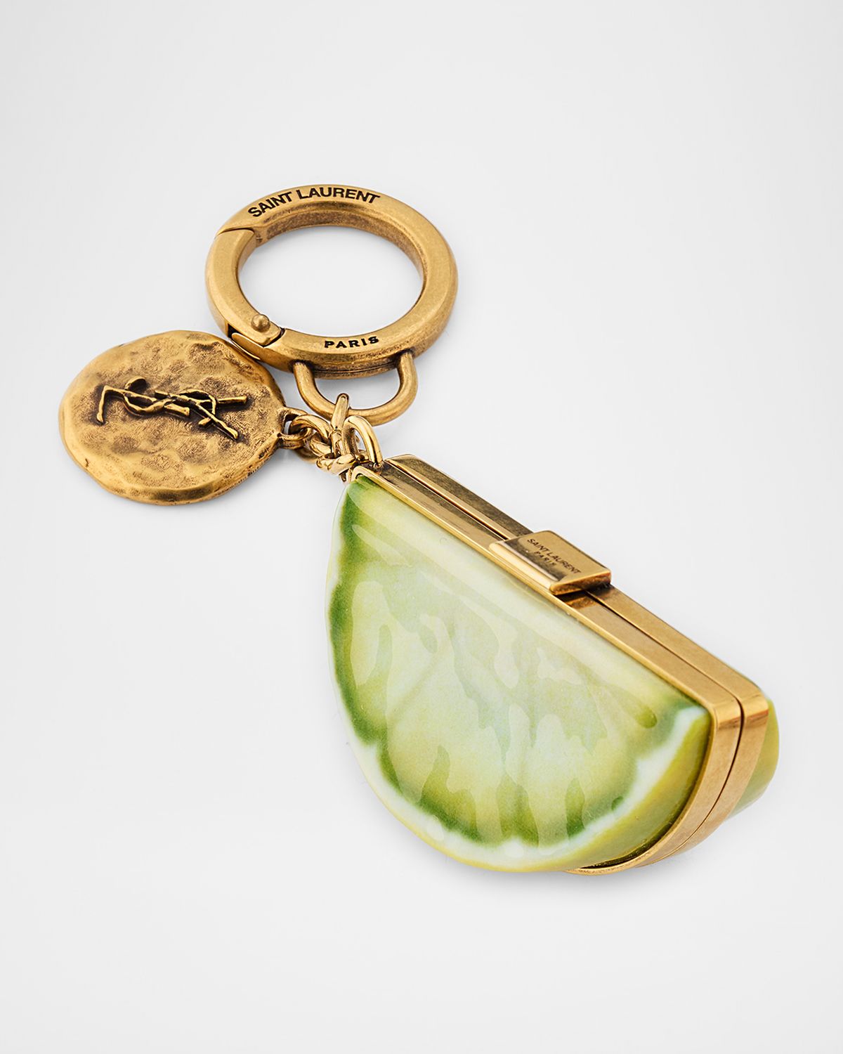 Saint Laurent Lemon Resin Keyring