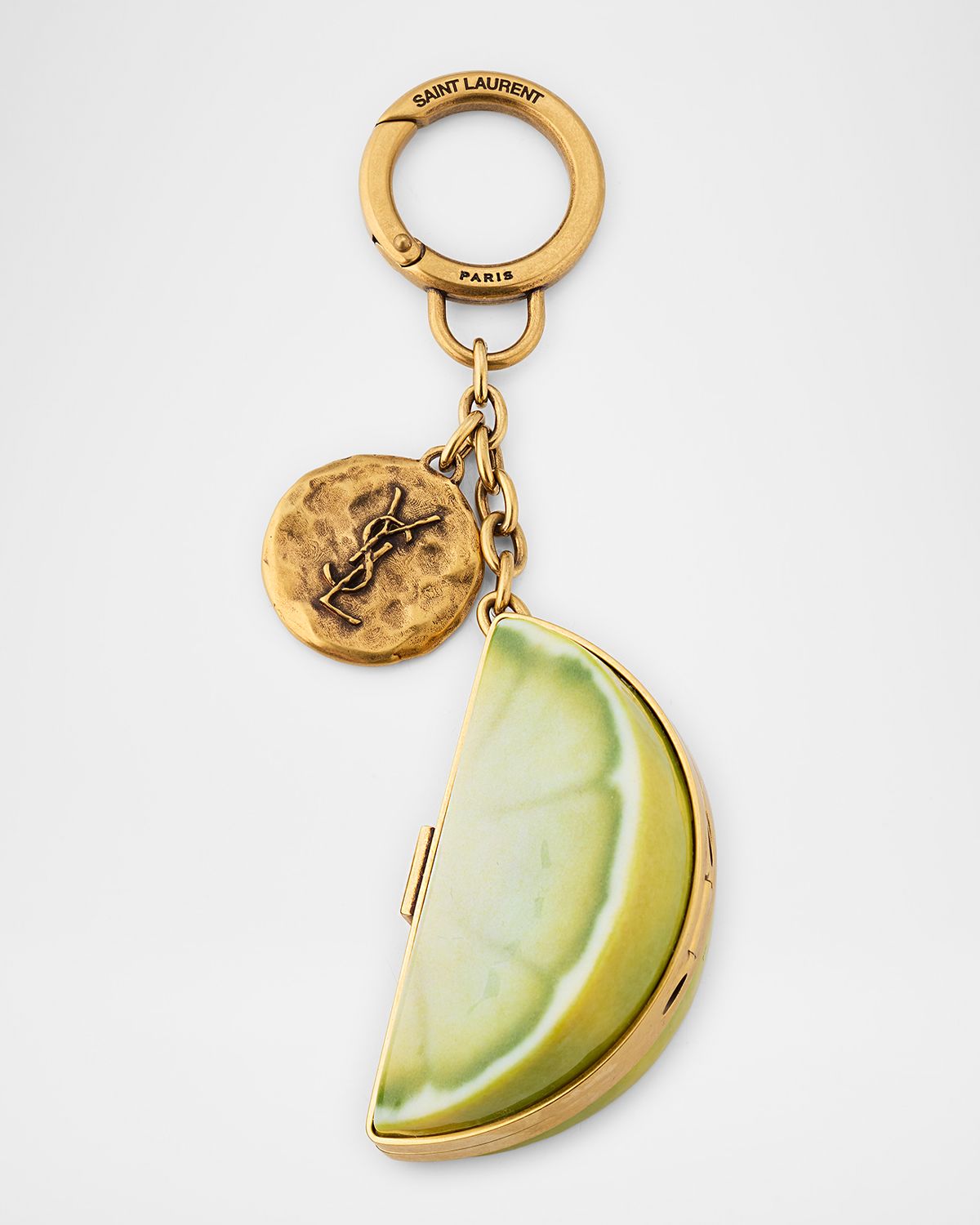 Saint Laurent Lemon Resin Keyring