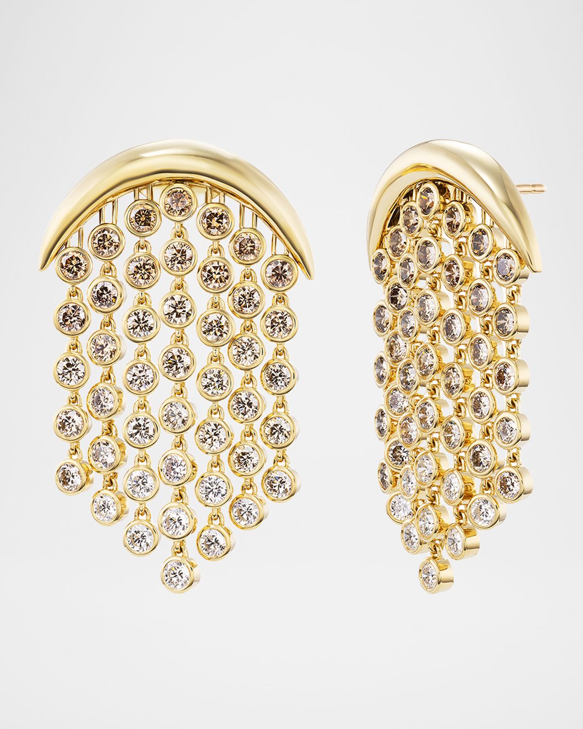 Emily P. Wheeler 18K Yellow Gold Diamond Fringe Earrings