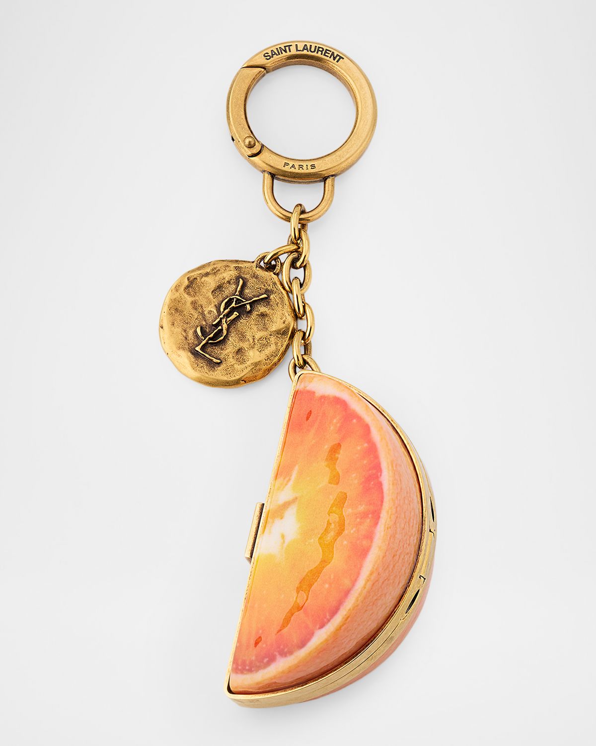 Saint Laurent YSL Resin Orange Keyring