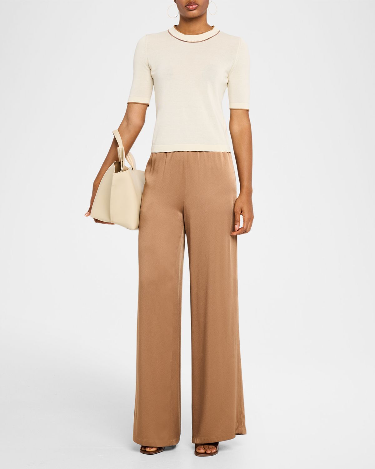 FABIANA FILIPPI Contrast-Trim Cotton Knit Sweater