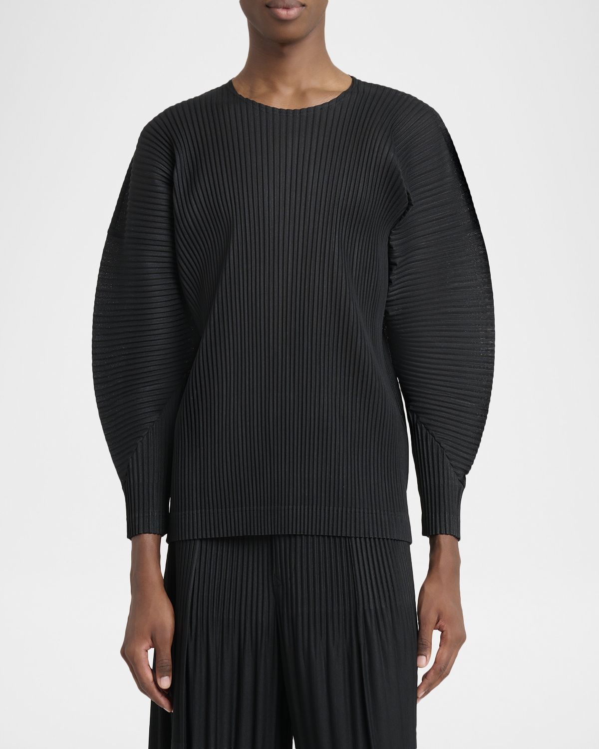 Homme Plisse Issey Miyake Men 's Pleated Long-Sleeve Shirt | Thumbnail 4 Homme Plisse Issey Miyake Men 's Pleated Long-Sleeve Shirt | Thumbnail 4