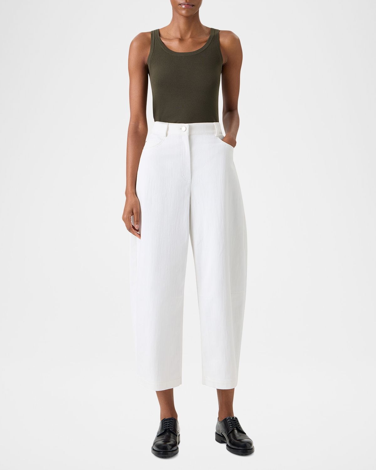 Akris punto Cotton Rib Scoop-Neck Tank Top | Thumbnail 6 Akris punto Cotton Rib Scoop-Neck Tank Top | Thumbnail 6