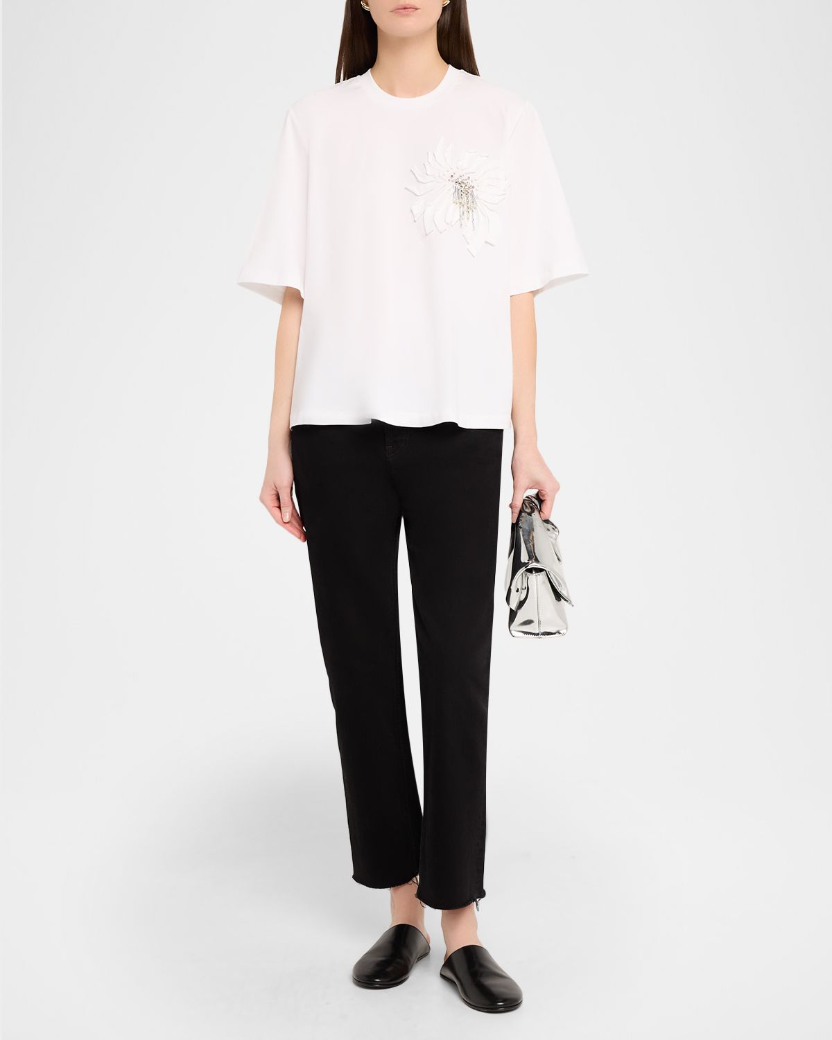 3.1 Phillip Lim Embellished Trapeze T-Shirt