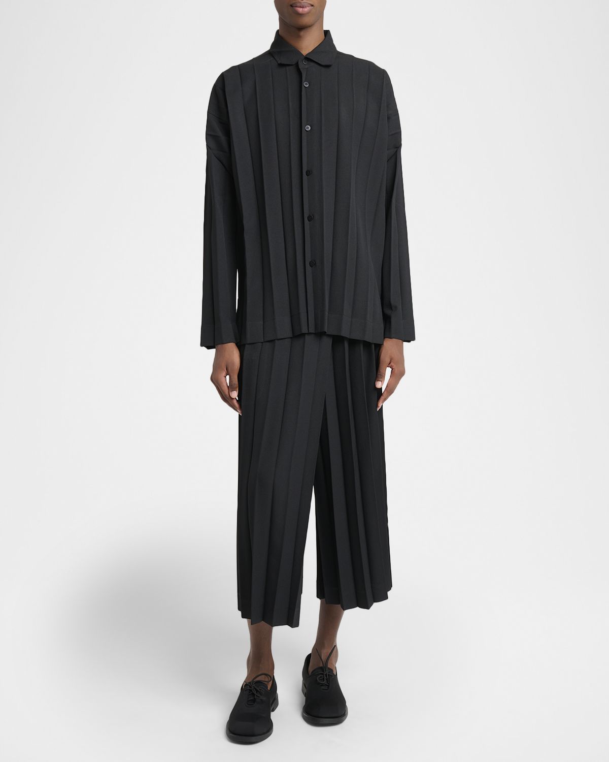 Homme Plisse Issey Miyake Men 's Pleated Relaxed Fit Button-Down Shirt | Thumbnail 5 Homme Plisse Issey Miyake Men 's Pleated Relaxed Fit Button-Down Shirt | Thumbnail 5