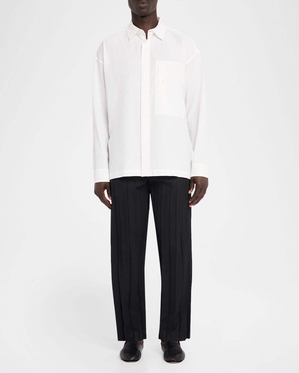 Homme Plisse Issey Miyake Men 's Edge Ensemble Pleated Trousers