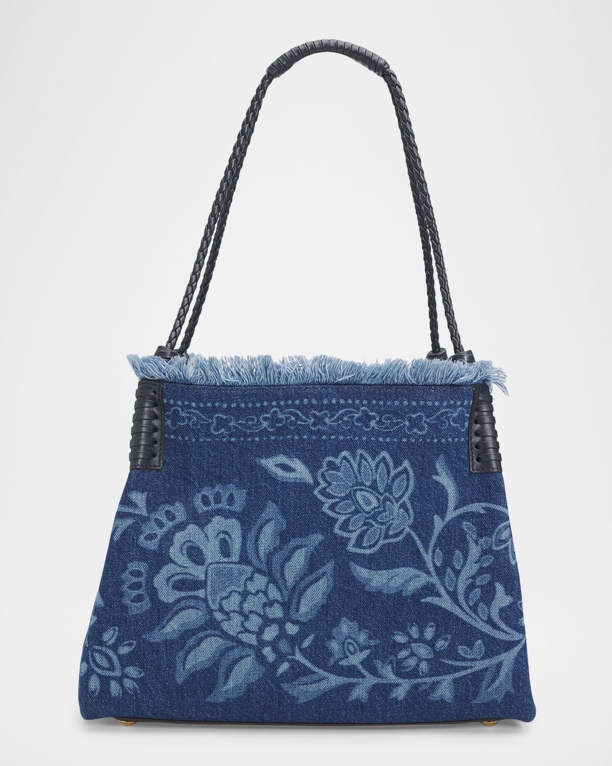 Etro Libra Small Paisley Denim Tote Bag