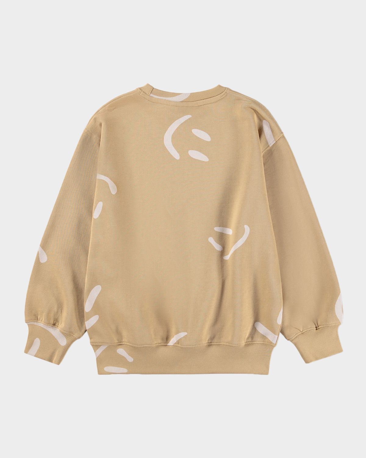 Molo Boy 's Monti Smiley-Print Organic Cotton Sweatshirt