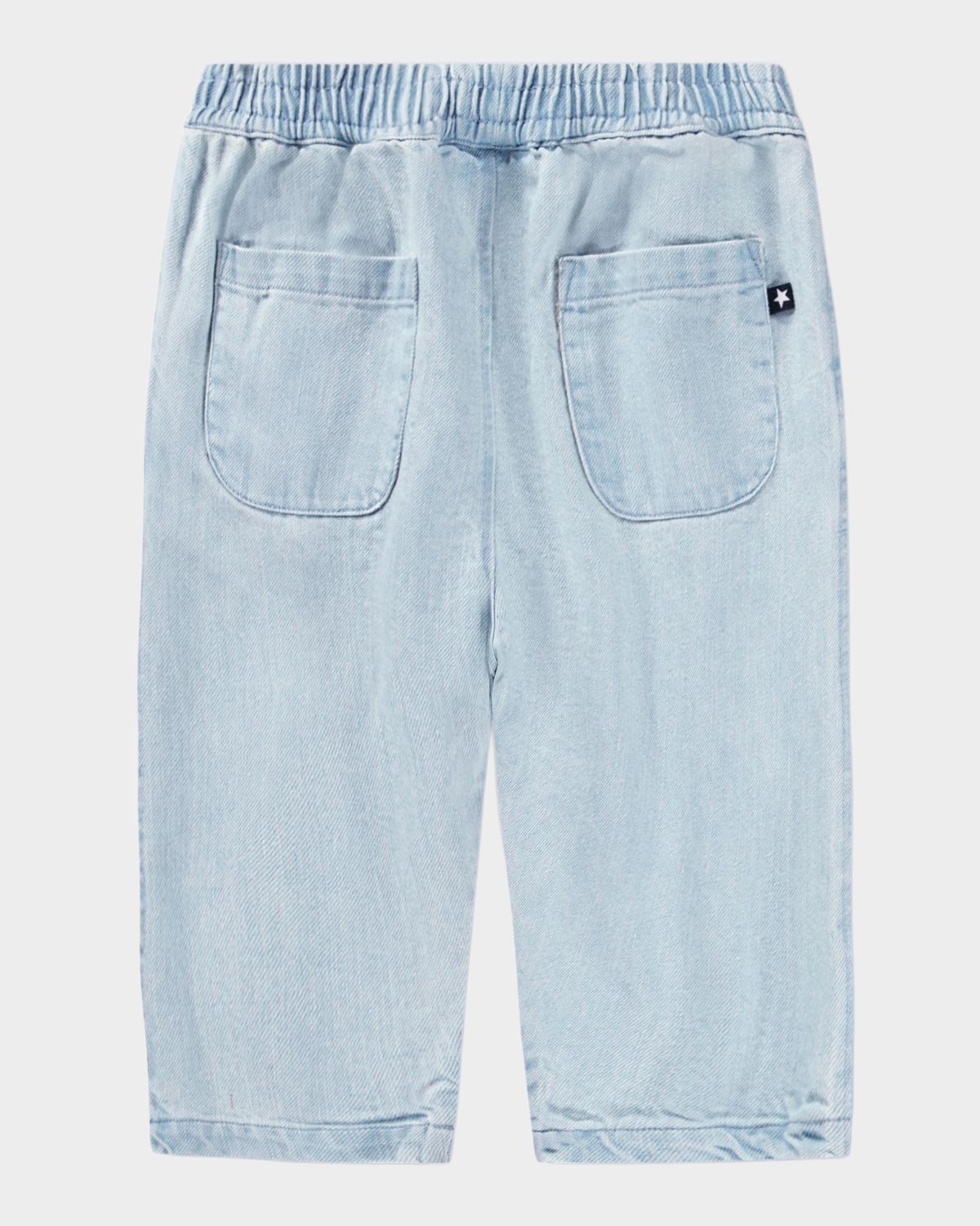 Molo Boy 's Sois Embroidered Denim Pants, Size 6M-2