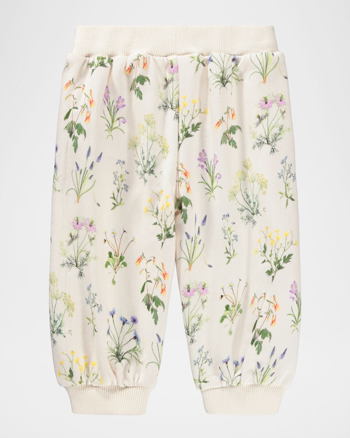 Molo Girl 's Sallie Frilly Floral Cotton Pants, Size 6M-2