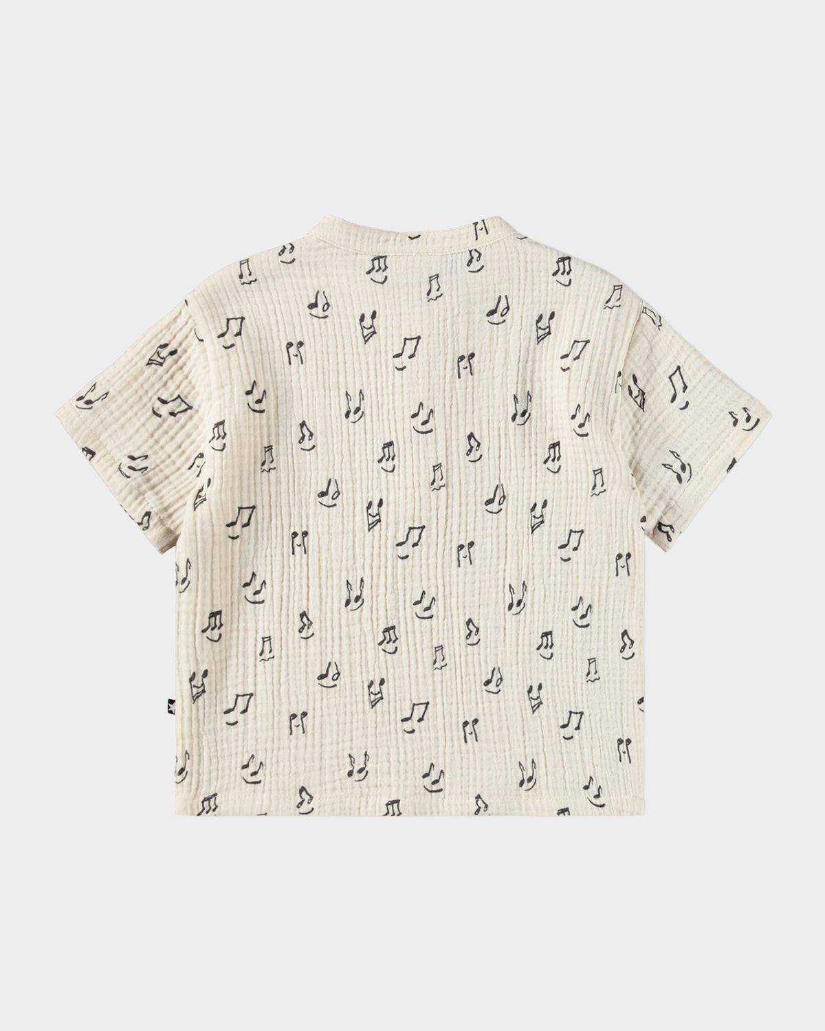 Molo Boy 's Evero Short-Sleeve Printed Organic Cotton Top, Size 6M-2