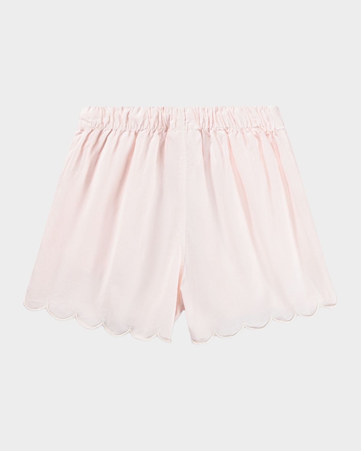 Molo Girl 's Addie Scalloped Organic Cotton Shorts