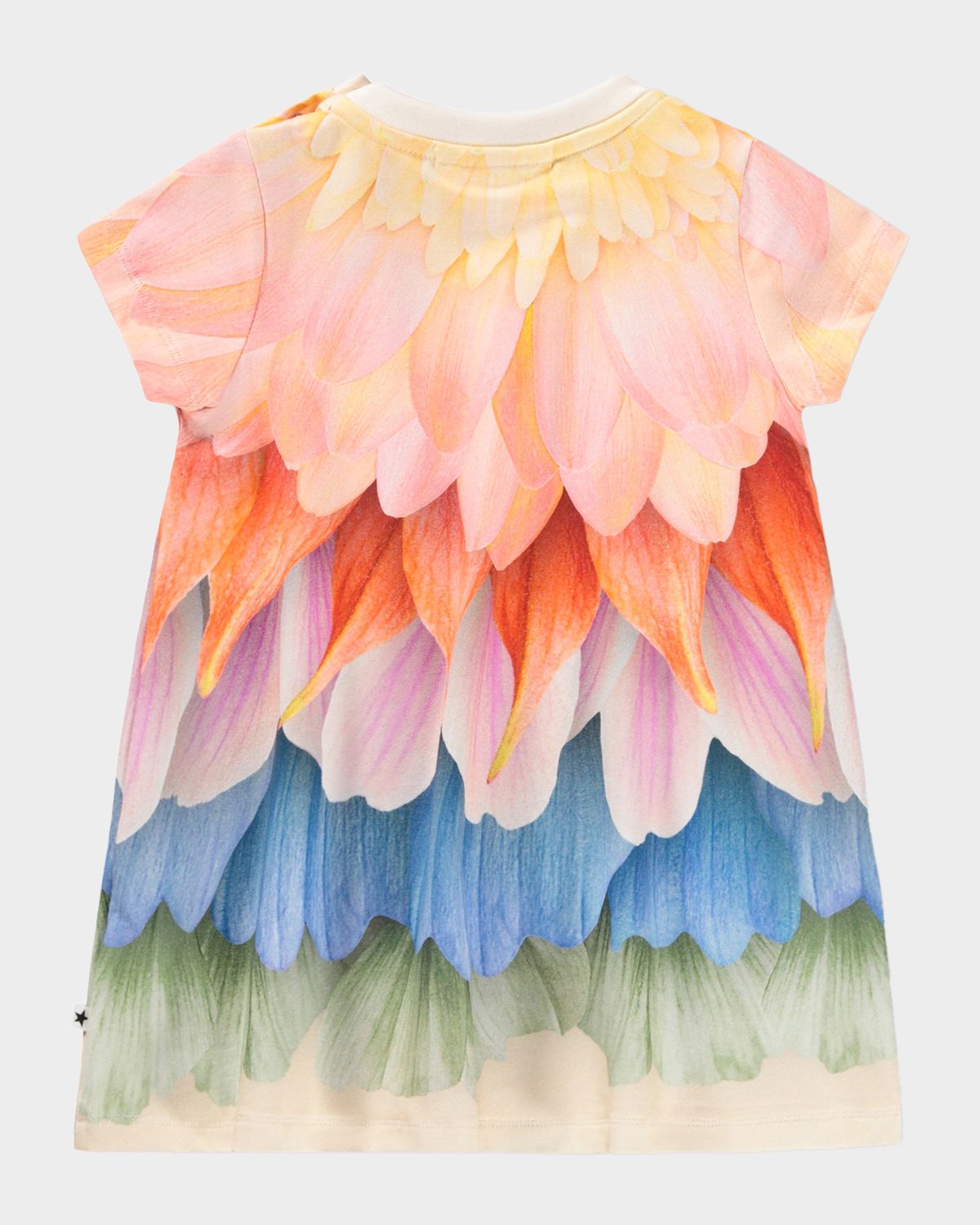 Molo Girl 's Cosimo Floral-Print Stretch Cotton Dress, Size 6M-2