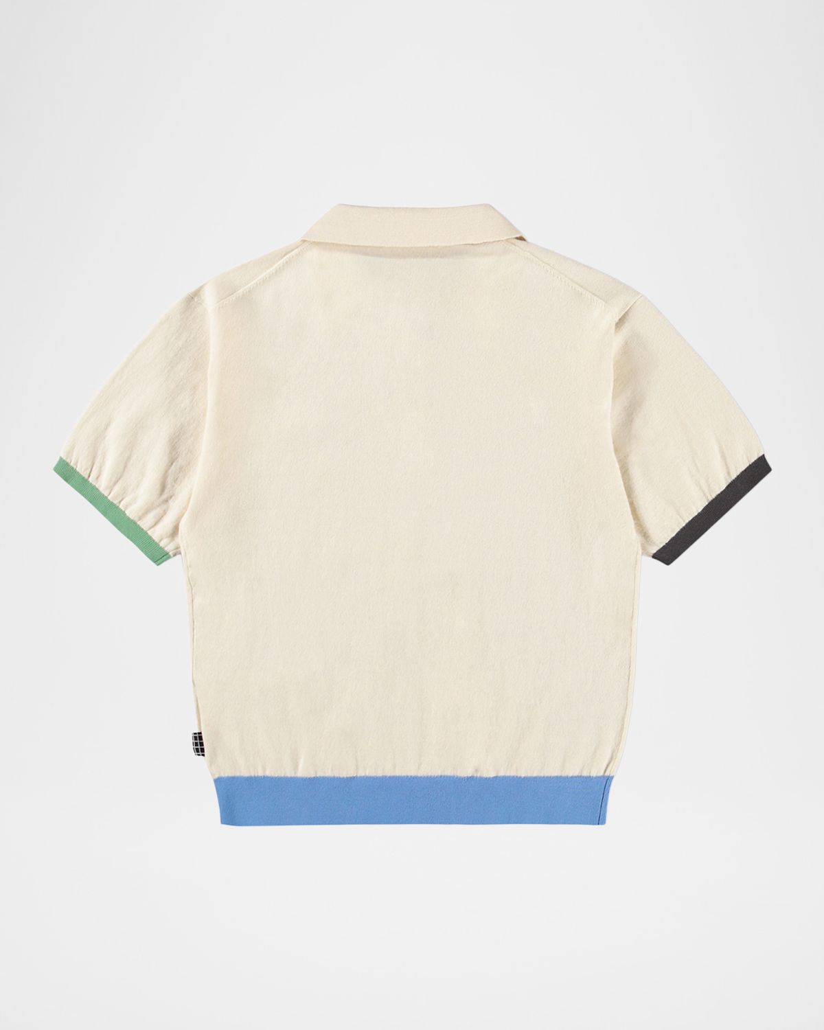 Molo Boy 's Brooks Tipped Short-Sleeve Polo Shirt