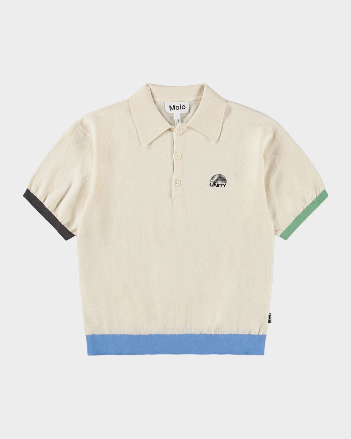 Molo Boy 's Brooks Tipped Short-Sleeve Polo Shirt