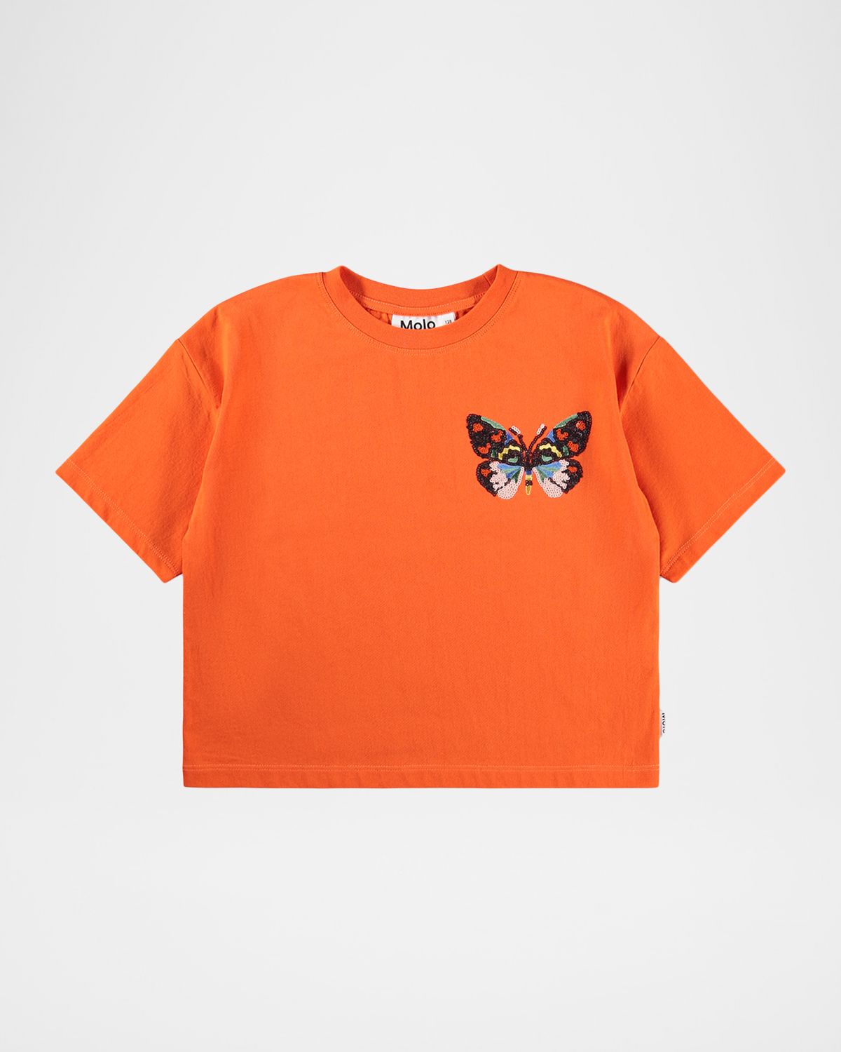 Molo Girl 's Reinette Sequined Butterfly T-Shirt