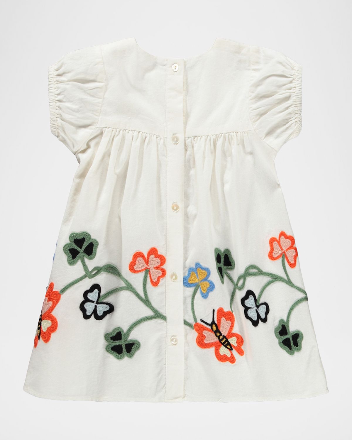 Molo Girl 's Carissa Embroidered Organic Cotton Dress, Size 6M-2