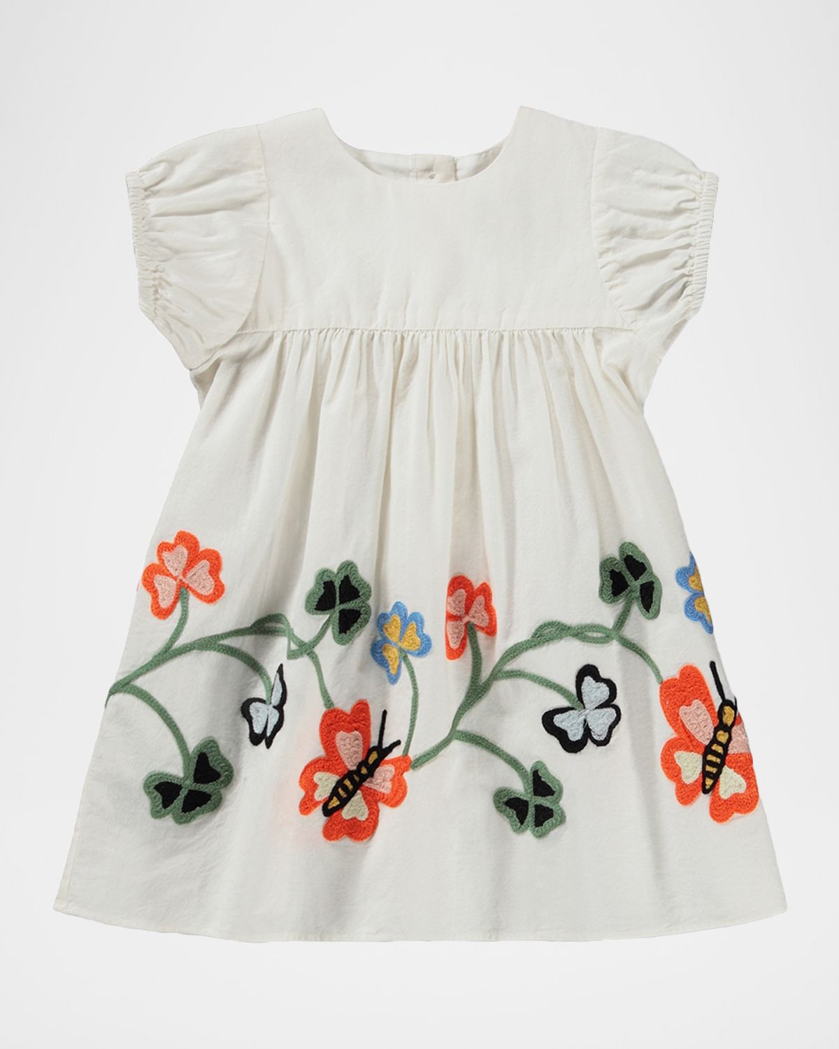 Molo Girl 's Carissa Embroidered Organic Cotton Dress, Size 6M-2
