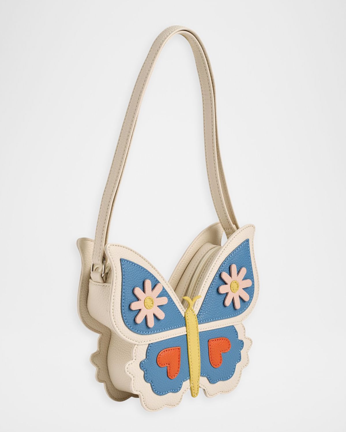 Molo Girl 's Butterfly Faux Leather Crossbody Bag