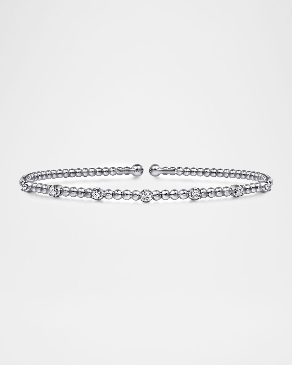 Gabriel & Co 14K Gold Bujukan Diamond Stations Bangle