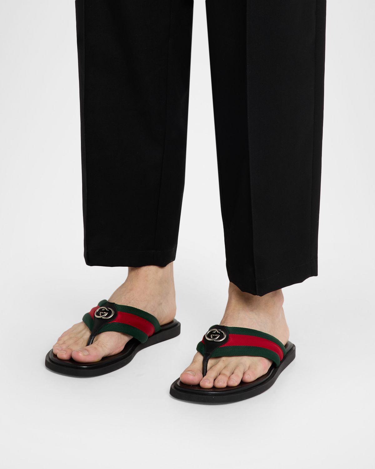 Gucci Men 's Maverik Thong Sandals
