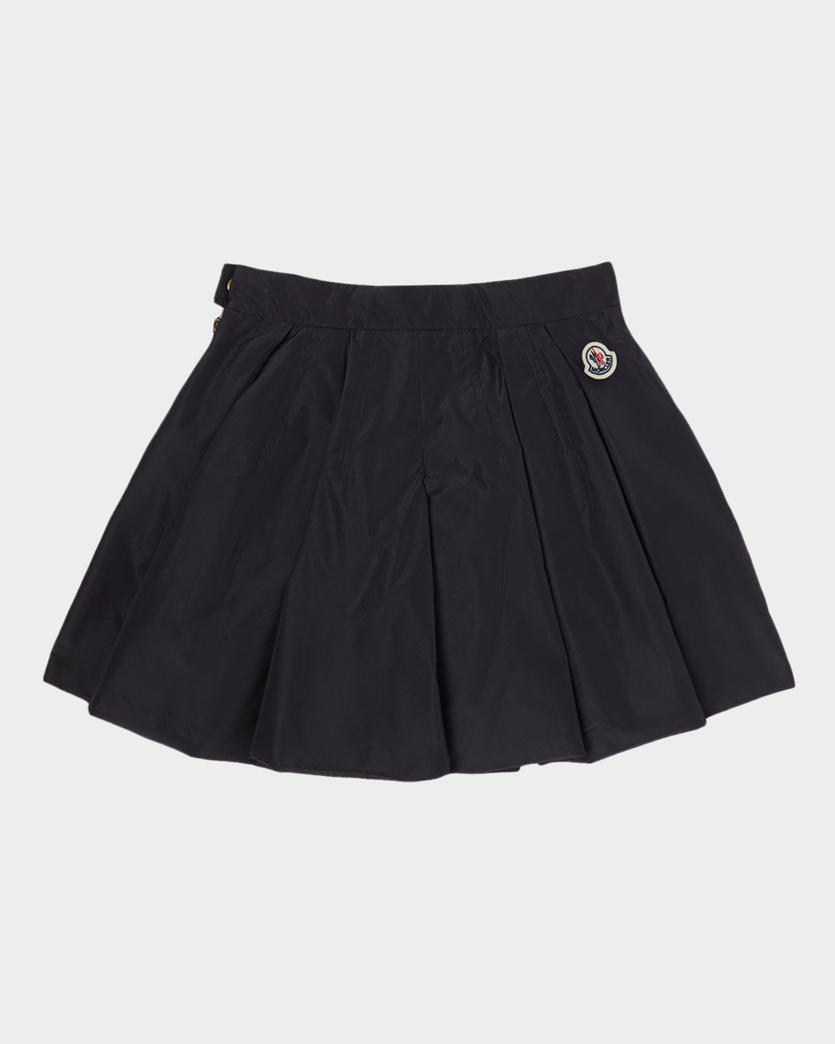 Moncler Girl 's Pleated Taffeta Shorts, Size 4-6