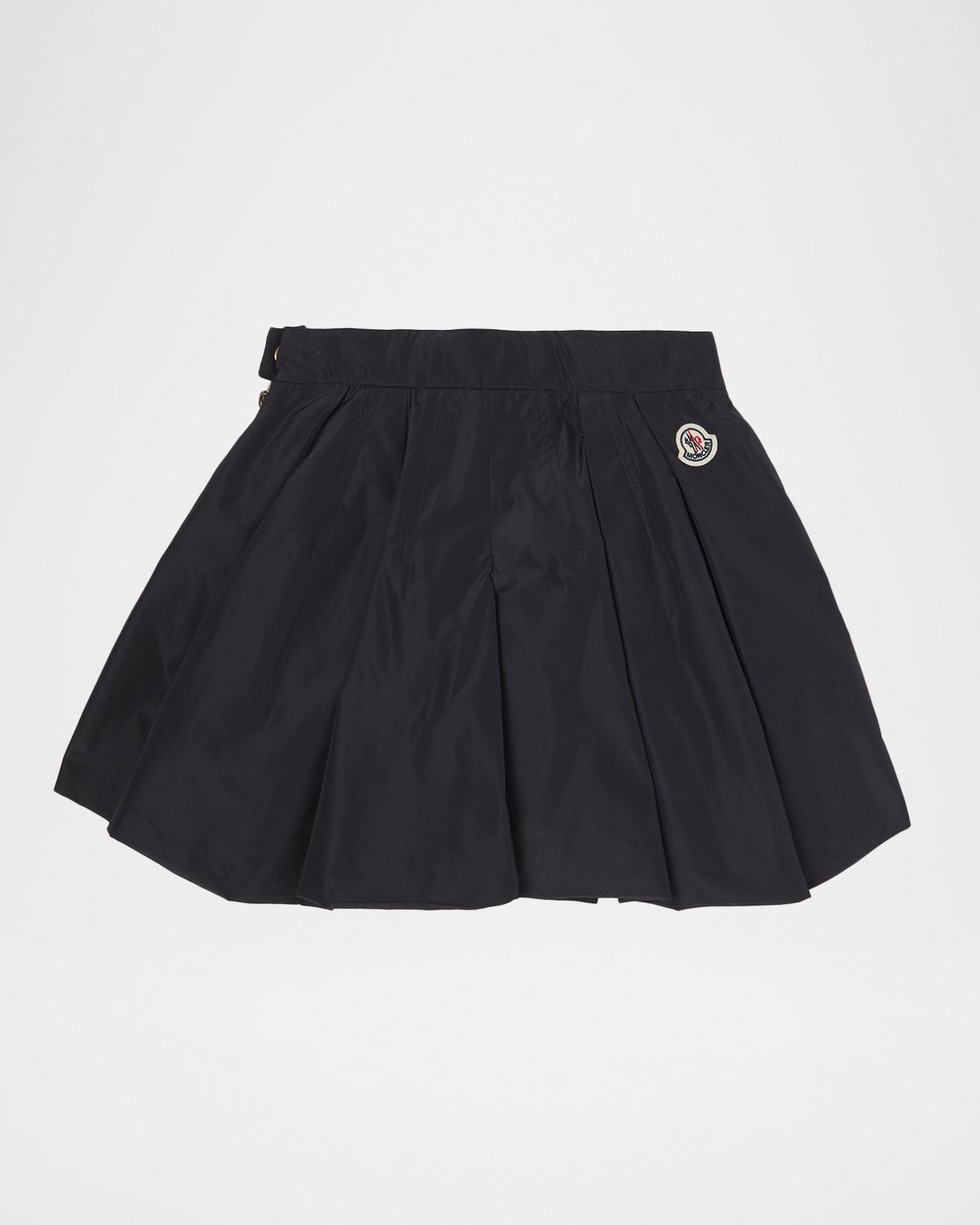 Moncler Girl 's Pleated Taffeta Shorts, Size 12-14