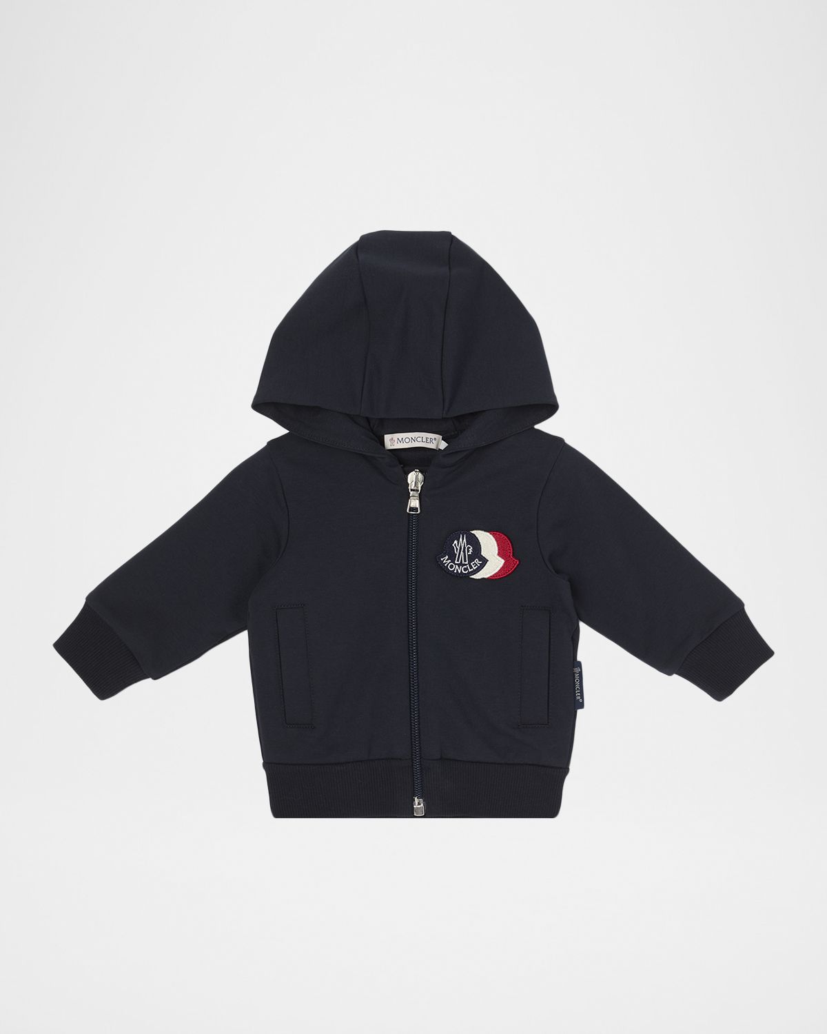 Moncler Boy 's Logo Cotton Zip-Front Hoodie, Size 6M-3