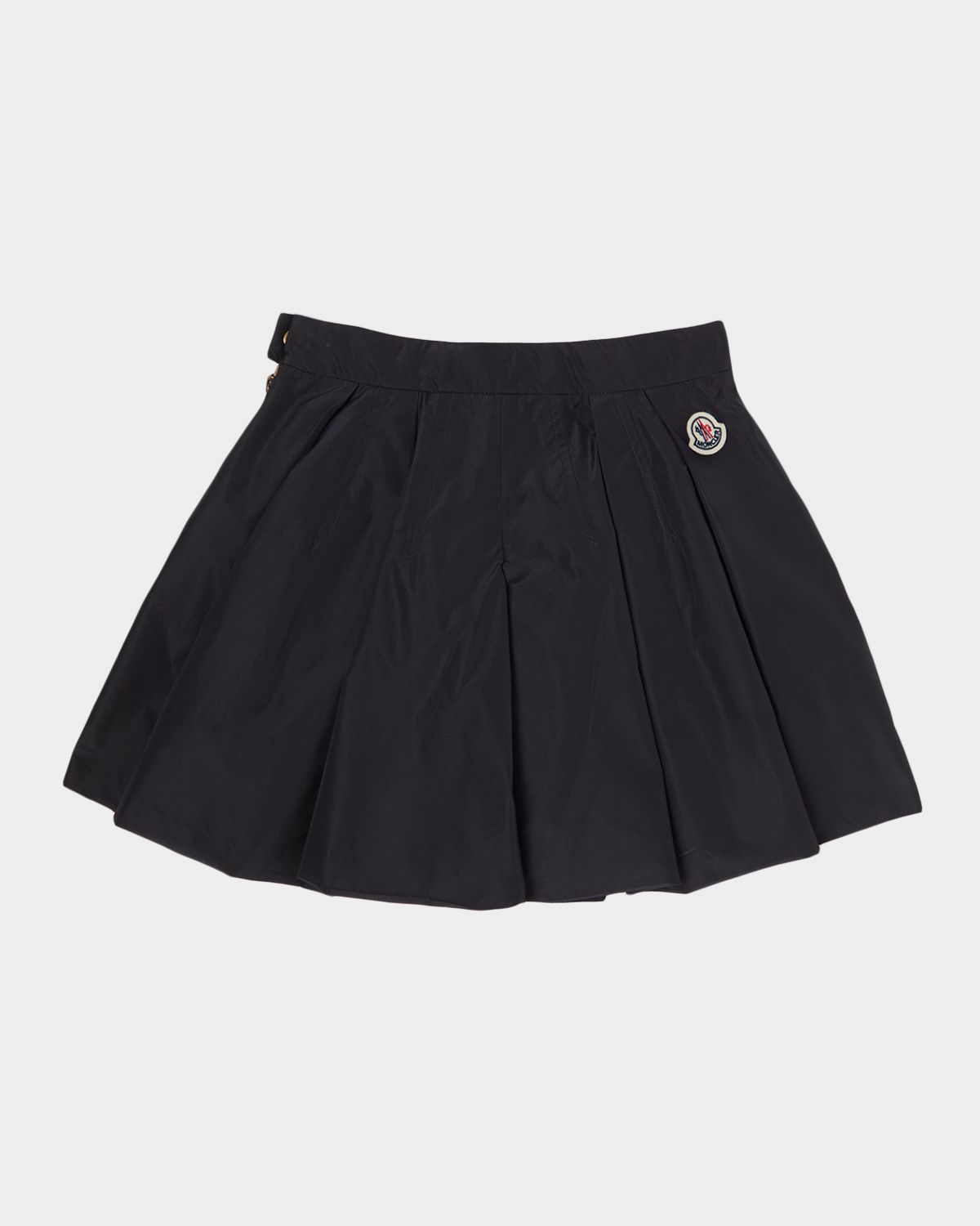 Moncler Girl 's Pleated Taffeta Shorts, Size 8-10