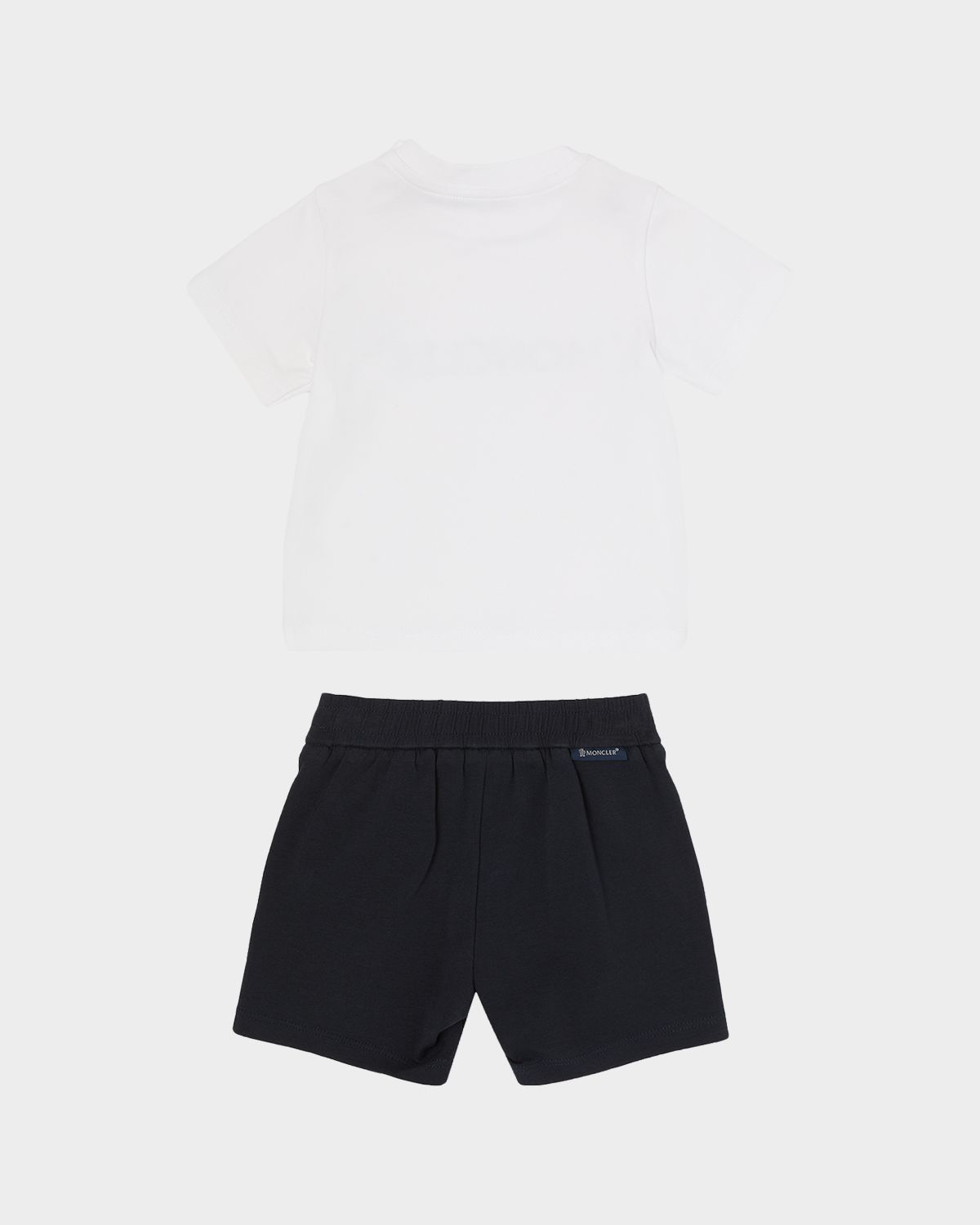 Moncler Boy 's Logo-Print T-Shirt & Shorts Set, Size 3M-3 | Thumbnail 4 Moncler Boy 's Logo-Print T-Shirt & Shorts Set, Size 3M-3 | Thumbnail 4