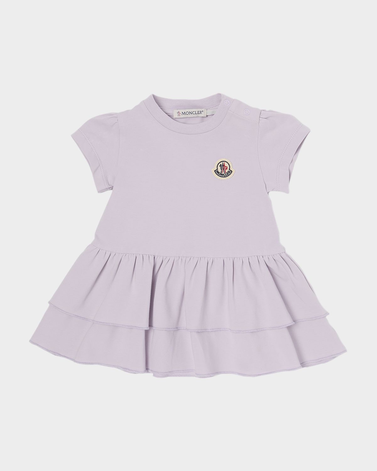 Moncler Girl 's Tiered Stretch Cotton Dress, Size 1M-3