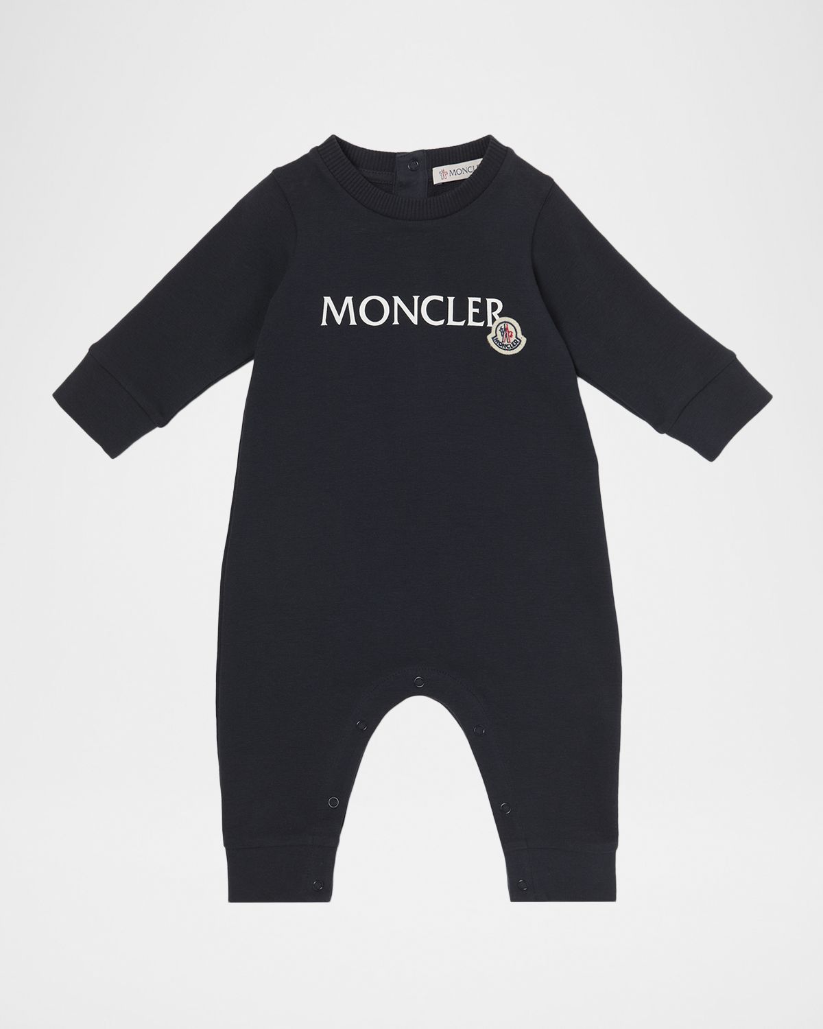 Moncler Boy 's Logo Cotton Baby Grow Romper, Size 1M-18