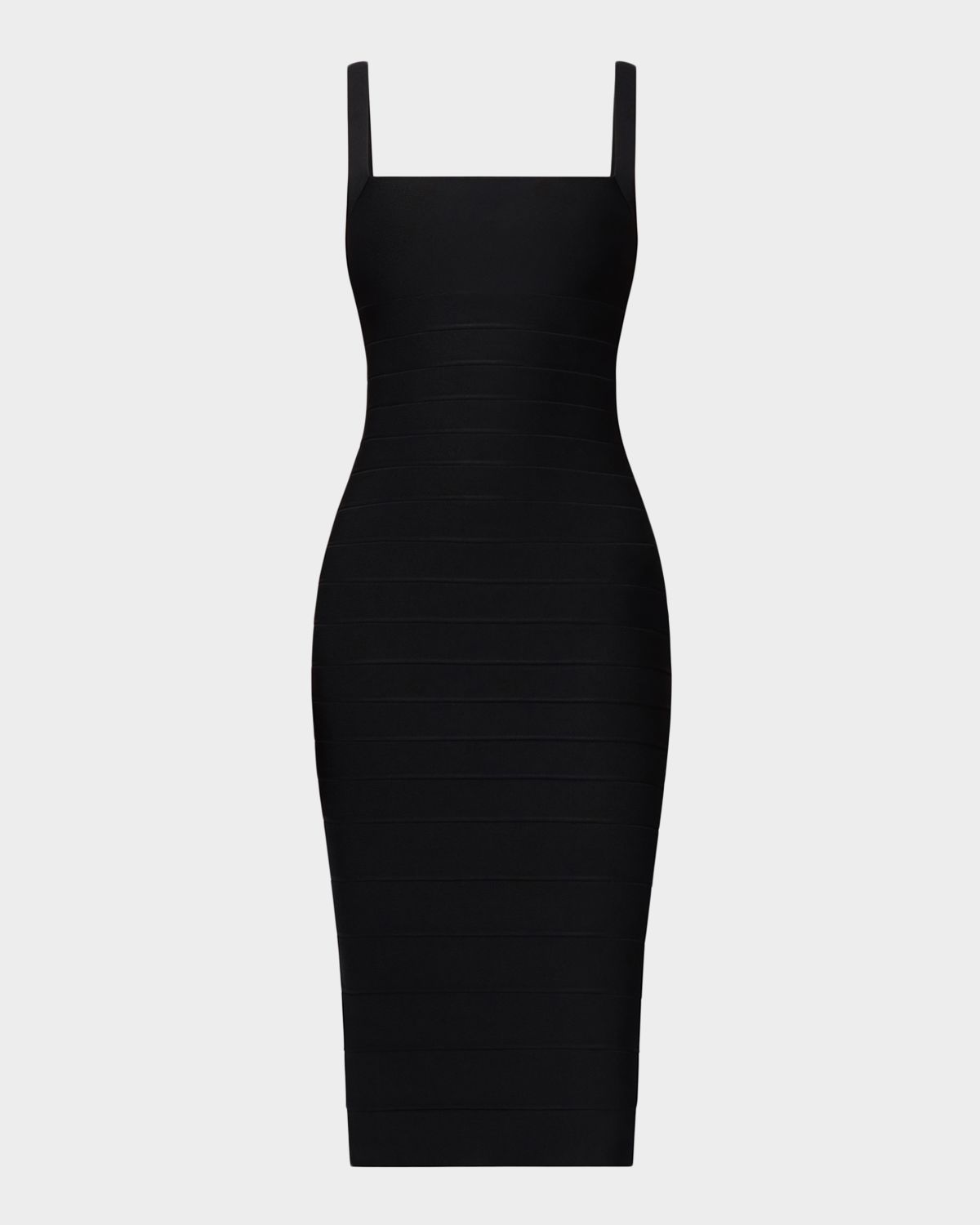 Herve Leger The Neri Lace-Up Bandage Midi Dress