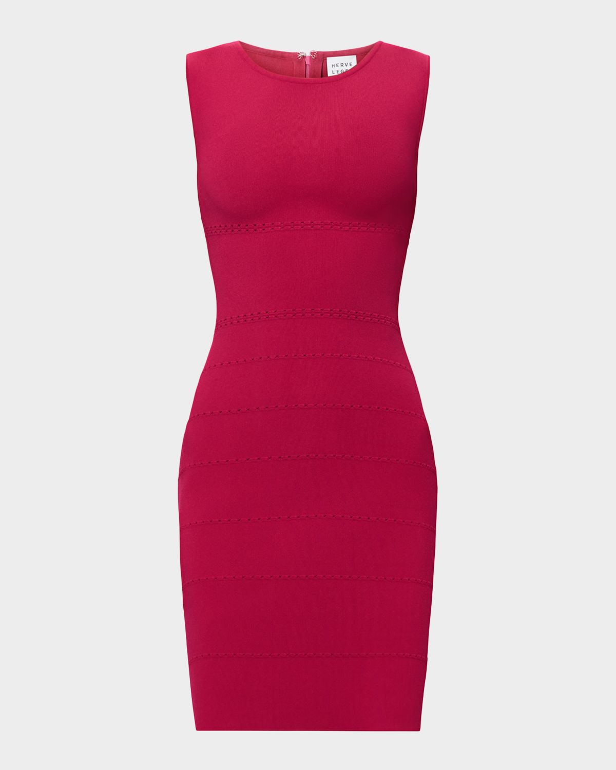 Herve Leger The Lark Pointelle-Stitch Mini Dress