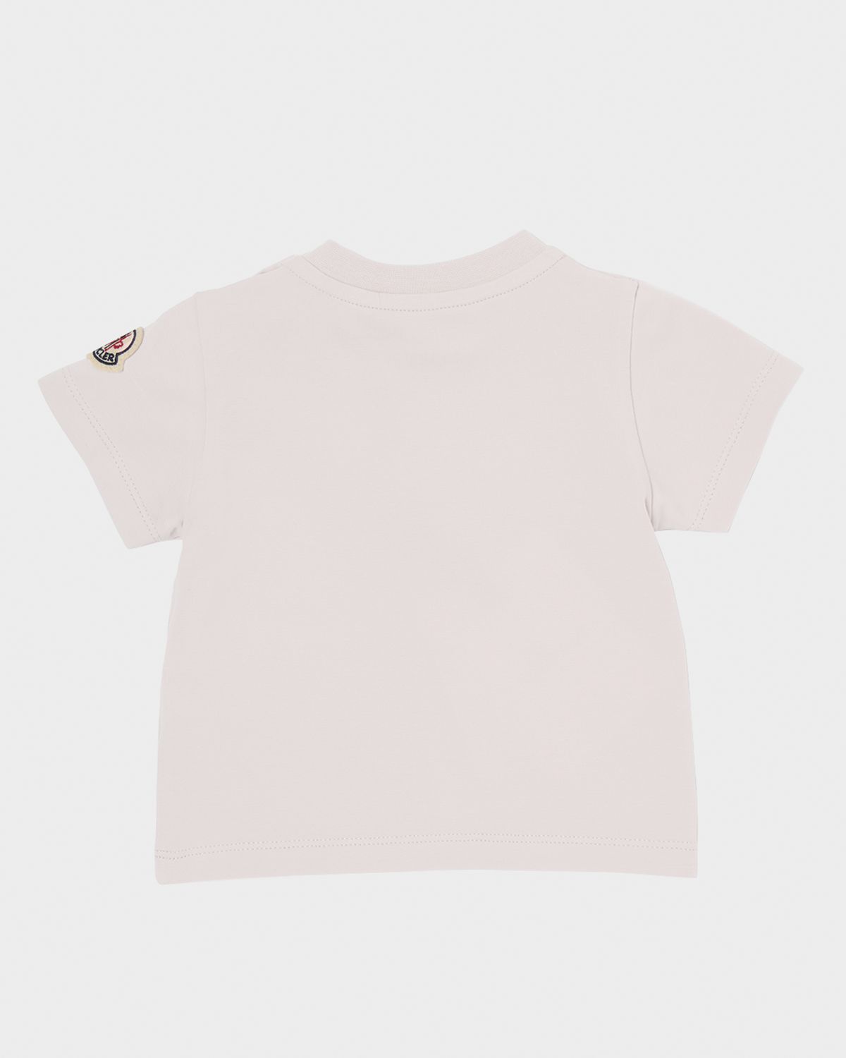 Moncler Girl 's Logo Embroidered Short-Sleeve Cotton T-Shirt, Size 6M-3
